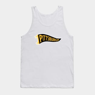 Pittsburgh Pennant - White Tank Top